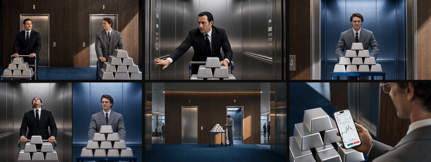Storyboard — two elevators