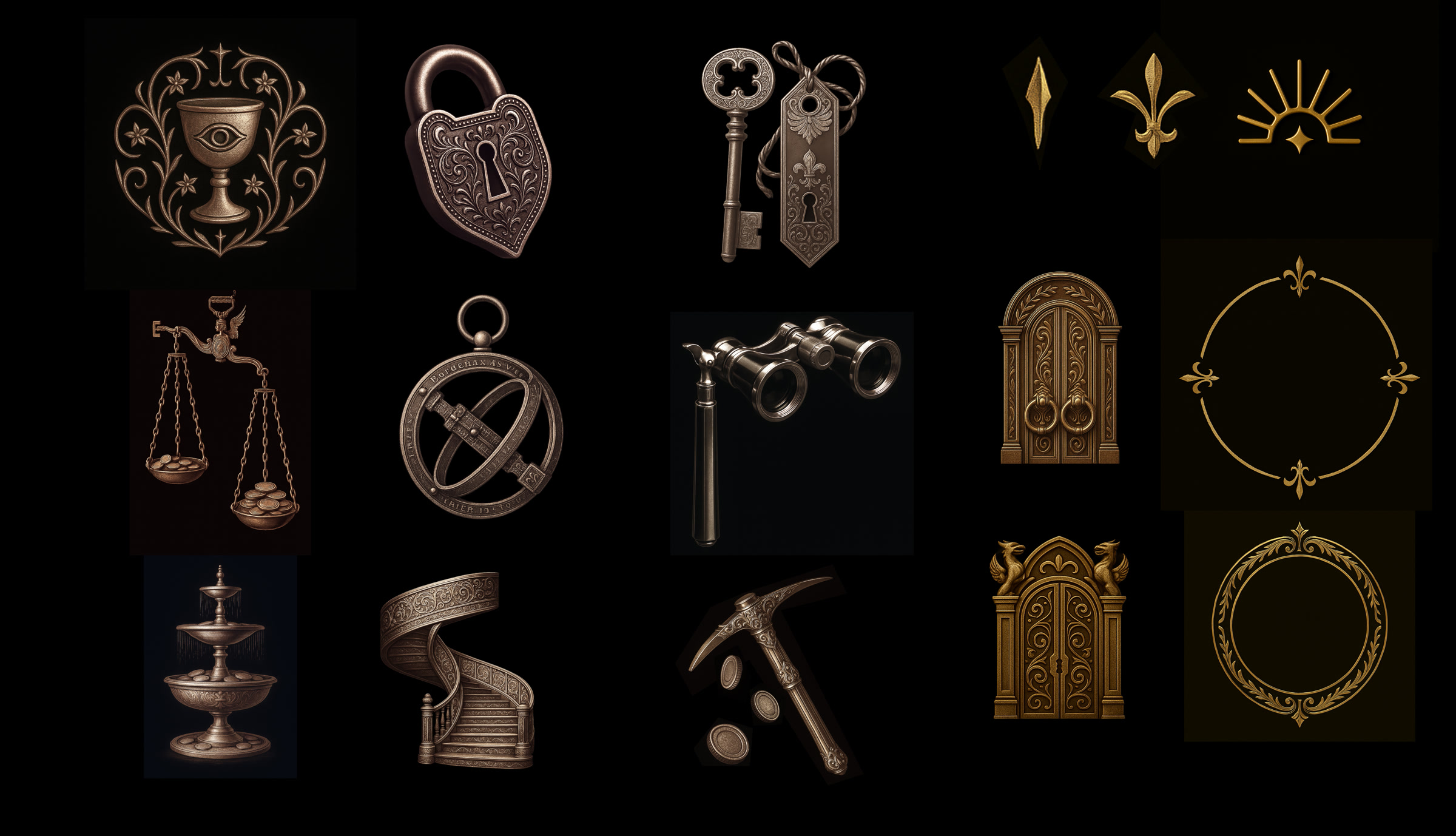 Medieval nobility icon system