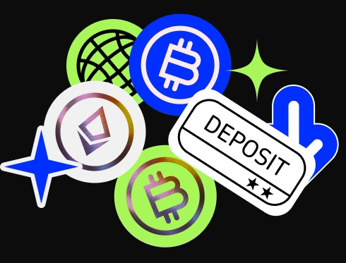 Sticker cluster, tokens and deposit tag
